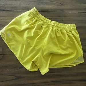 Lululemon Hotty Hot Short II Long 4" Soleil Size 8 New Style Zip Lined Draw